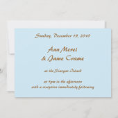 ビーチのカスタムな写真の招待状によって結婚 招待状 (裏面)