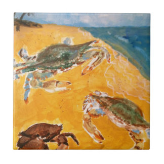 ビーチのカニ タイル