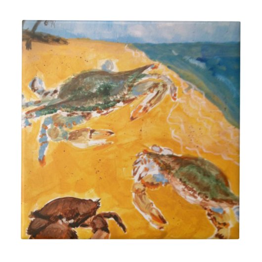 ビーチのカニ タイル (正面)