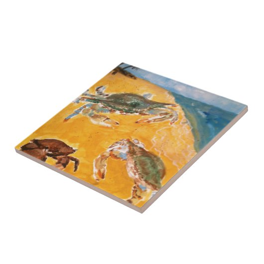 ビーチのカニ タイル (側面)