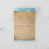 ビーチのカメのお洒落なパーソナライズ感謝していしています サンキューカード (内部)