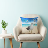 ビーチのカモメ クッション (椅子)