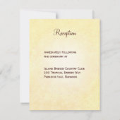 ビーチのガゼボでの結婚式の招待状 招待状 (裏面)