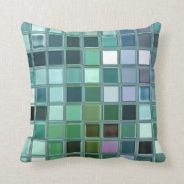 ビーチのガラスモザイク・タイルの芸術 クッション