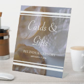 ビーチのキャンパスウェディングカード&ギフト 台座サイン (インサイチュ)