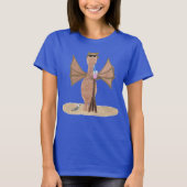 ビーチのキュートドラゴン 女性用 Tシャツ (正面)