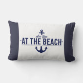 ビーチのクッションで会って下さい ランバークッション (裏面)