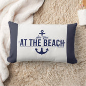 ビーチのクッションで会って下さい ランバークッション (ブランケット)