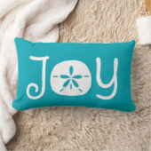 ビーチのクリスマスの休日の喜びの砂ドル ランバークッション (ブランケット)