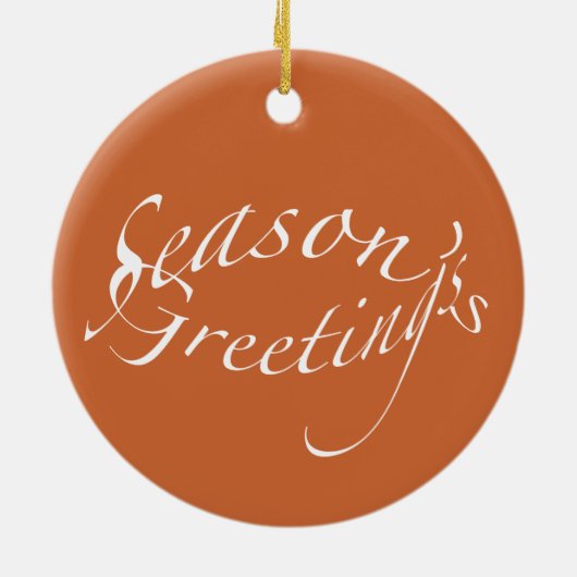 ビーチのクリスマスオーナメントの貝殻 セラミックオーナメント (裏面)