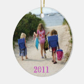 ビーチのクリスマス2011年 セラミックオーナメント (左)