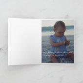 ビーチのクリスマス シーズンカード (内部)