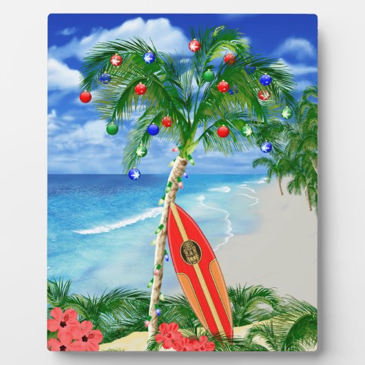 ビーチのクリスマス フォトプラーク (正面)
