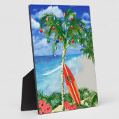 ビーチのクリスマス フォトプラーク (側面)