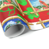 ビーチのクリスマス ラッピングペーパー (ロールコーナー)