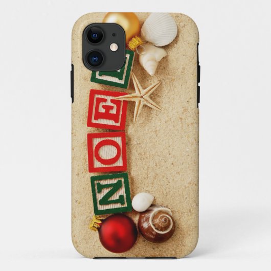 ビーチのクリスマスNoel Case-Mate iPhoneケース (裏面)