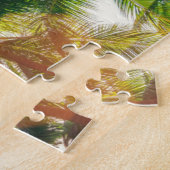 ビーチのココヤシの木の木 ジグソーパズル (側面)