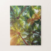 ビーチのココヤシの木の木 ジグソーパズル (縦)