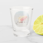 ビーチのコンク貝 セラミックタイル デスクオーガナイザー ショットグラス (裏面)