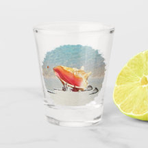 ビーチのコンク貝 セラミックタイル デスクオーガナイザー