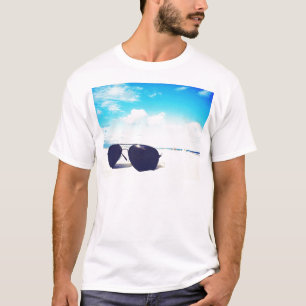 ビーチのサングラス Tシャツ