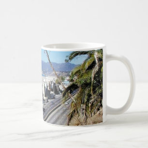 ビーチのサンタモニカの海 コーヒーマグカップ