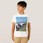 ビーチのサンタモニカの海 Tシャツ (正面フル)
