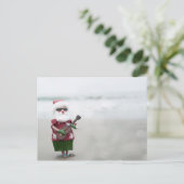 ビーチのサンタ シーズンポストカード (スタンド正面)