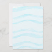 ビーチのサンダルお誕生日会 招待状 (裏面)