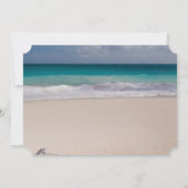 ビーチのサンダル引退パーティー 招待状 (裏面)