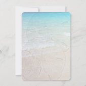 ビーチのサンドダラー 受付のみの招待状 招待状 (裏面)