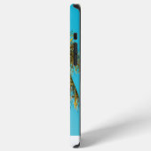 ビーチのサーフボードのスロー枕 iPhoneケース (左側面)