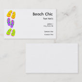 ビーチのシックな名刺 名刺 (正面/裏面)