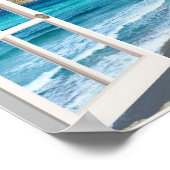 ビーチのシーンが私の窓から ポスター (角)