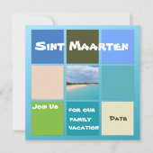 ビーチのシーンの色サンマーテン (正面)