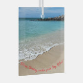 ビーチのシーン鍵ウェスト、FLクリスマスオーナメント ガラスオーナメント (正面右)