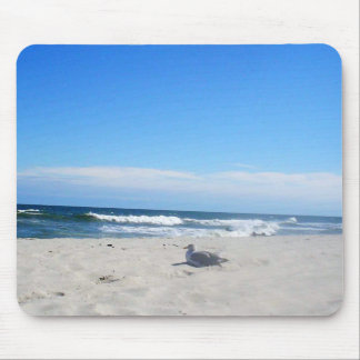ビーチのジャージーの海岸の海のカモメ マウスパッド