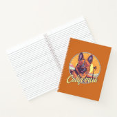 ビーチのジャーマン・シェパード ノートブック (内部)