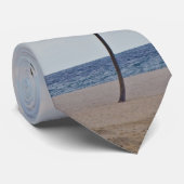 ビーチのタイを楽しむヤシの木 ネクタイ (ロール)