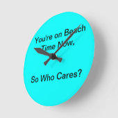 ビーチのタイムレコーダー ラウンド壁時計 (傾斜)