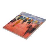 ビーチのタイルのGauguinのライダー タイル (側面)