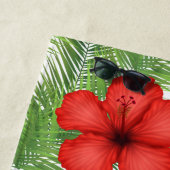 ビーチのタオルフラミンゴ ビーチタオル (インサイチュ)