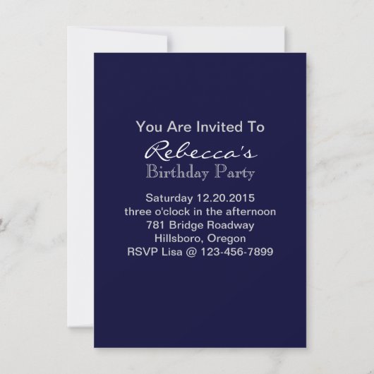 ビーチのターコイズのダマスク織の船員の航海のないかり 招待状 (裏面)