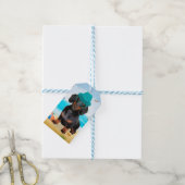 ビーチのダックスフンド ギフトタグ (より糸付き)
