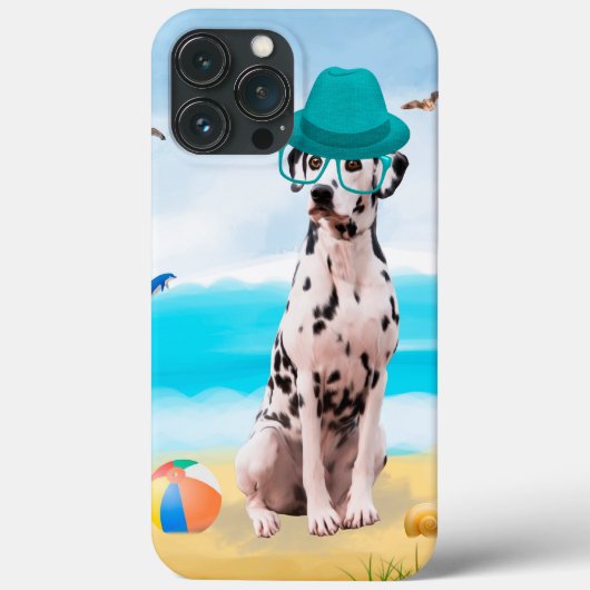 ビーチのダルメシアン Case-Mate iPhoneケース (裏面)