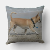 ビーチのチワワ クッション (裏面)