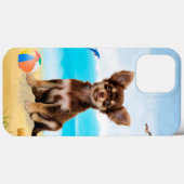 ビーチのチワワ Case-Mate iPhoneケース (裏面 (横))