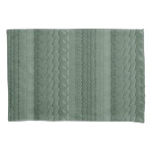 ビーチのティール（緑がかった色）の緑のタイヤトラック 枕カバー (正面)