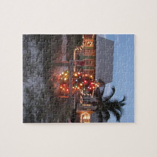 ビーチのテーマのクリスマス ジグソーパズル (横)