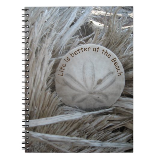 ビーチのテーマのノート ノートブック (正面)